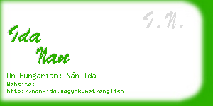 ida nan business card